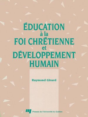 cover image of Éducation à la foi chrétienne et développement humain